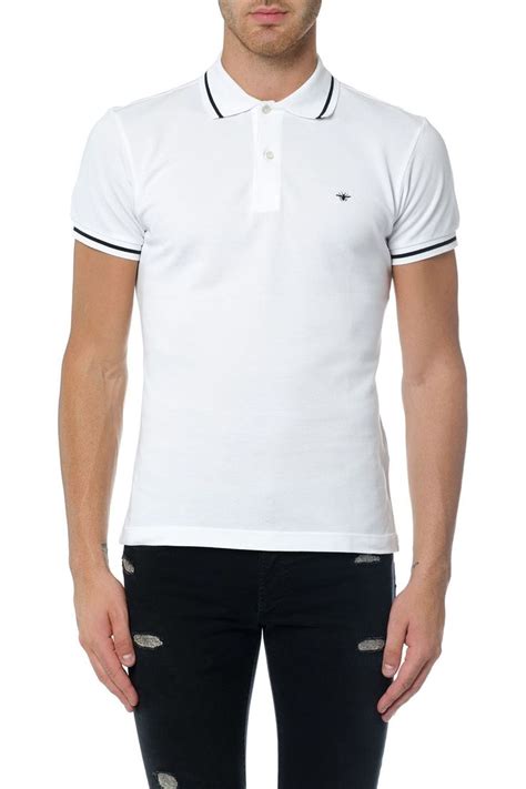 dior bumble bee t shirt|Shirt with Black Bee Embroidery White Cotton Poplin .